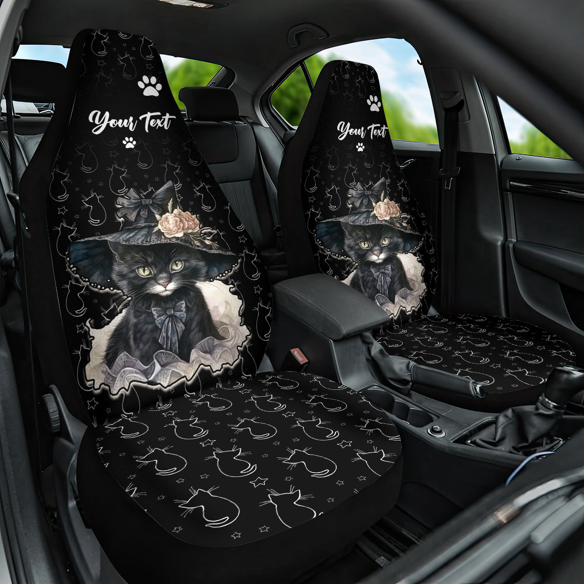 Single Day Car Seat Cover I Am Not Single I Have A Cat - Wonder Print Shop