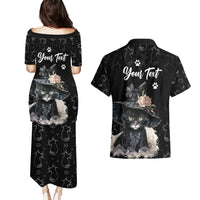 Single Day Couples Matching Puletasi Dress and Hawaiian Shirt I Am Not Single I Have A Cat - Wonder Print Shop