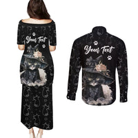 Single Day Couples Matching Puletasi Dress and Long Sleeve Button Shirts I Am Not Single I Have A Cat - Wonder Print Shop