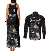 Single Day Couples Matching Tank Maxi Dress and Long Sleeve Button Shirts I Am Not Single I Have A Cat - Wonder Print Shop