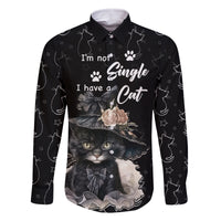 Single Day Family Matching Long Sleeve Bodycon Dress and Hawaiian Shirt I Am Not Single I Have A Cat - Wonder Print Shop