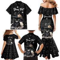 Single Day Family Matching Mermaid Dress and Hawaiian Shirt I Am Not Single I Have A Cat - Wonder Print Shop