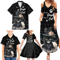 Single Day Family Matching Summer Maxi Dress and Hawaiian Shirt I Am Not Single I Have A Cat - Wonder Print Shop