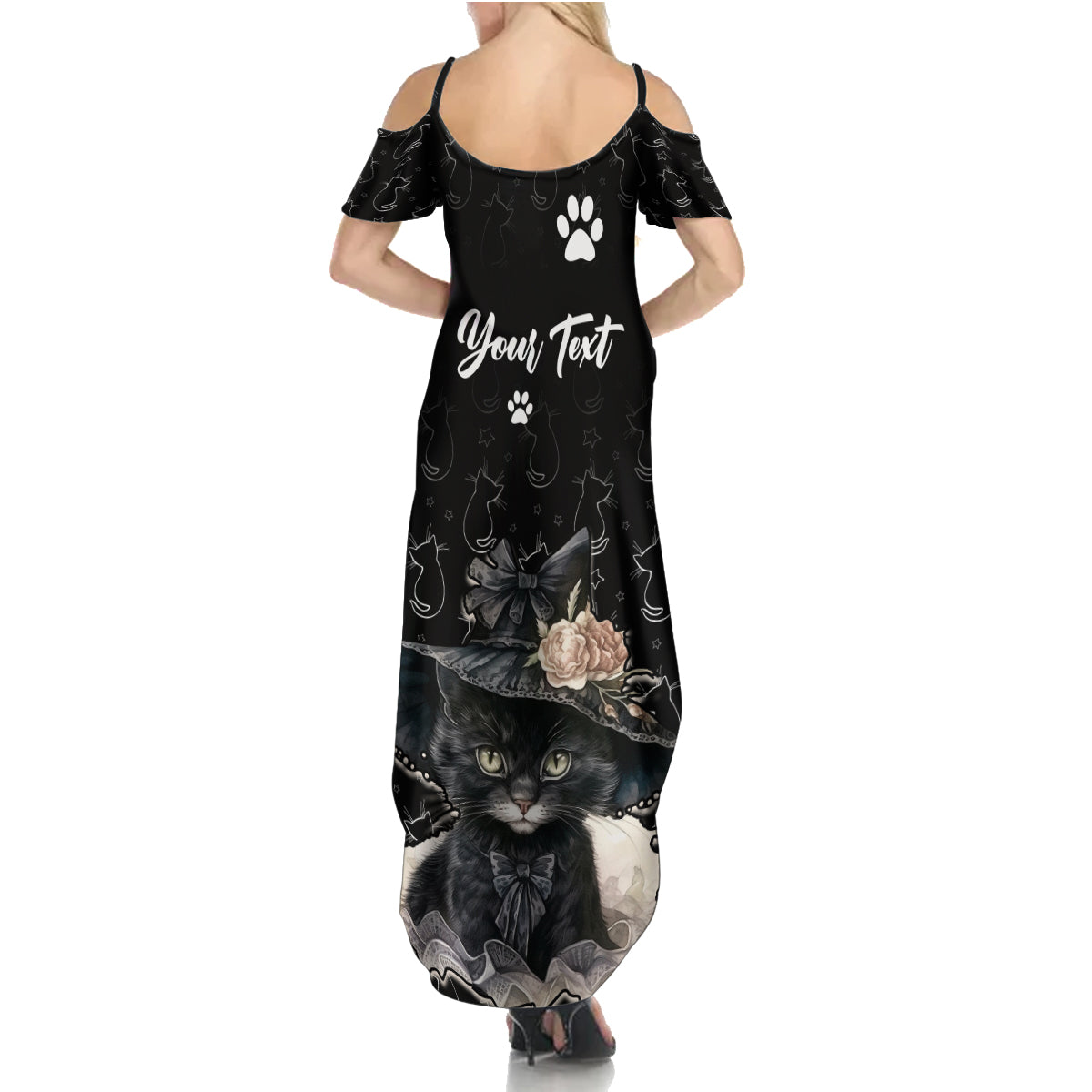 Single Day Family Matching Summer Maxi Dress and Hawaiian Shirt I Am Not Single I Have A Cat - Wonder Print Shop