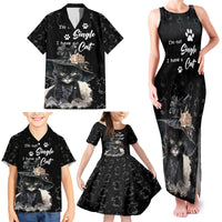 Single Day Family Matching Tank Maxi Dress and Hawaiian Shirt I Am Not Single I Have A Cat - Wonder Print Shop
