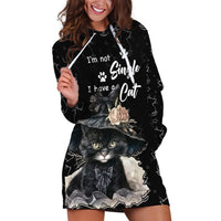 Single Day Hoodie Dress I Am Not Single I Have A Cat - Wonder Print Shop