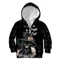 Single Day Kid Hoodie I Am Not Single I Have A Cat - Wonder Print Shop