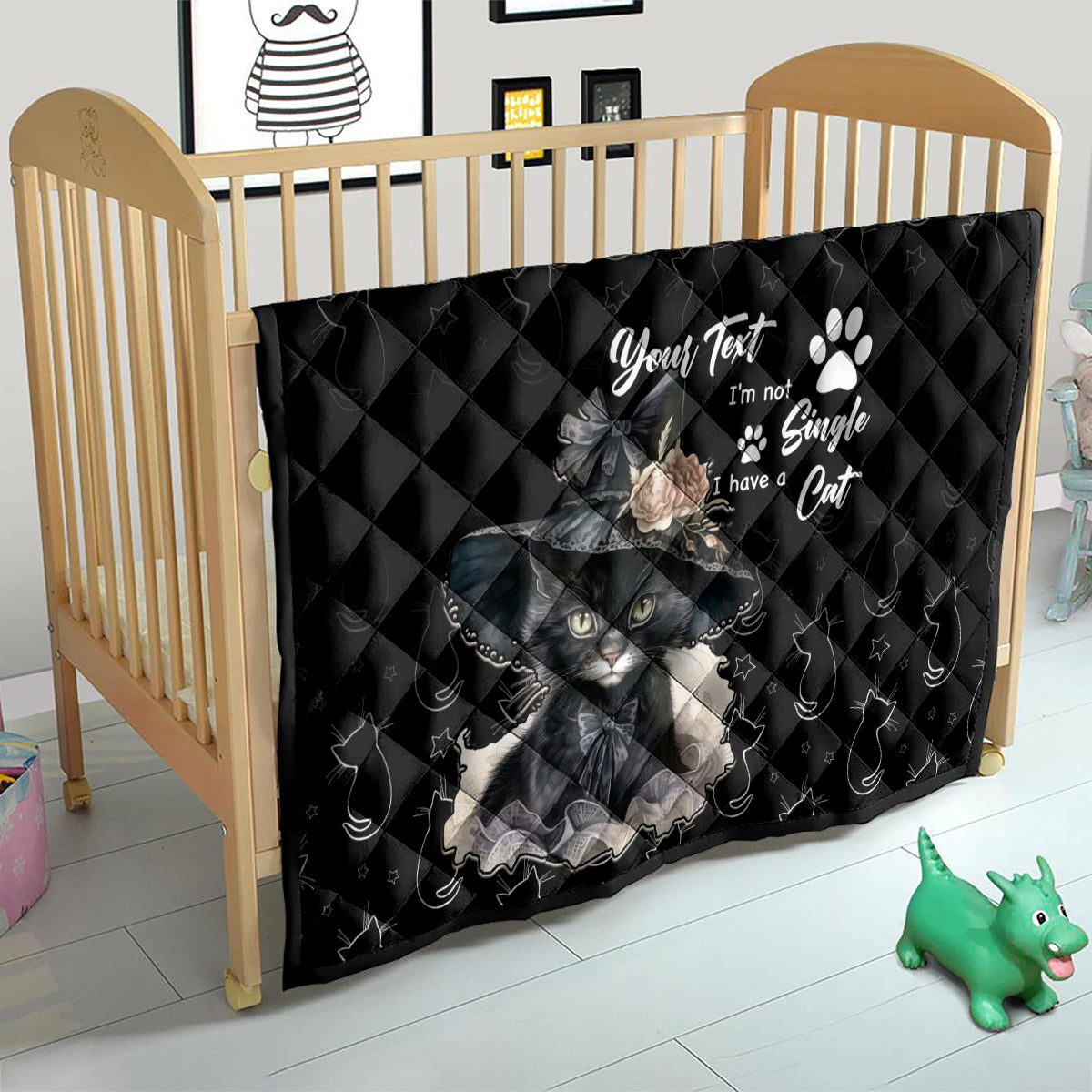 Single Day Quilt I Am Not Single I Have A Cat - Wonder Print Shop