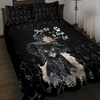 Single Day Quilt Bed Set I Am Not Single I Have A Cat - Wonder Print Shop