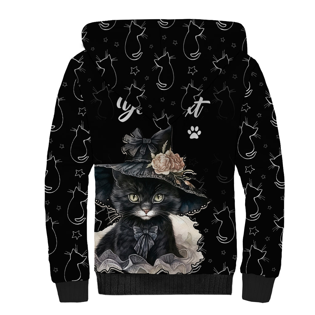 Single Day Sherpa Hoodie I Am Not Single I Have A Cat - Wonder Print Shop