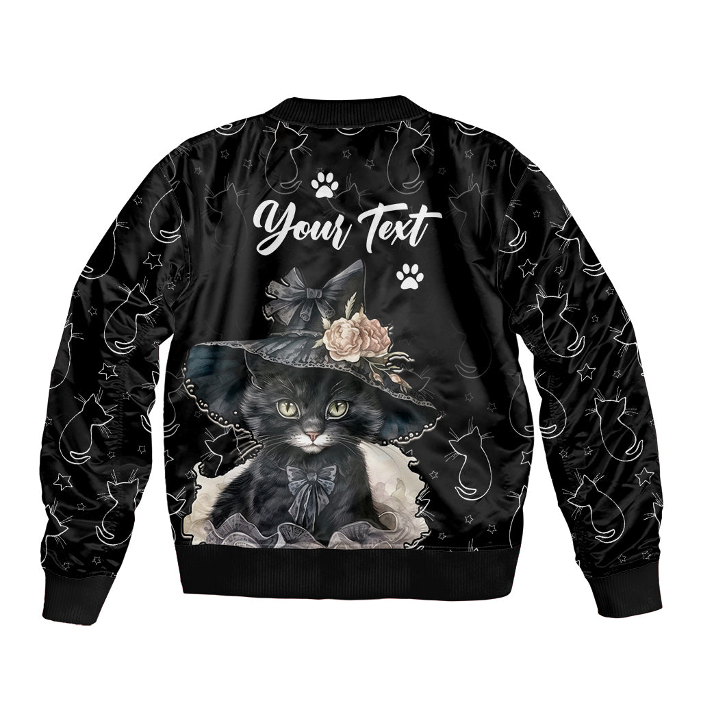 Single Day Sleeve Zip Bomber Jacket I Am Not Single I Have A Cat - Wonder Print Shop