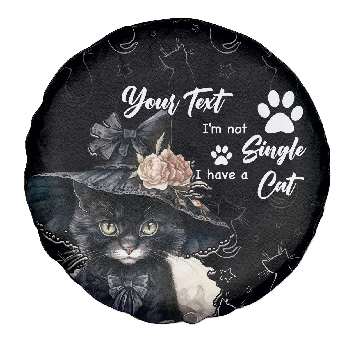 Single Day Spare Tire Cover I Am Not Single I Have A Cat - Wonder Print Shop