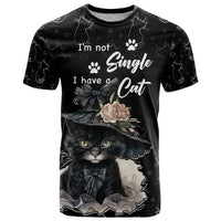 Single Day T Shirt I Am Not Single I Have A Cat - Wonder Print Shop