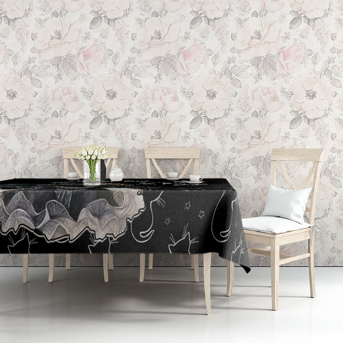 Single Day Tablecloth I Am Not Single I Have A Cat - Wonder Print Shop