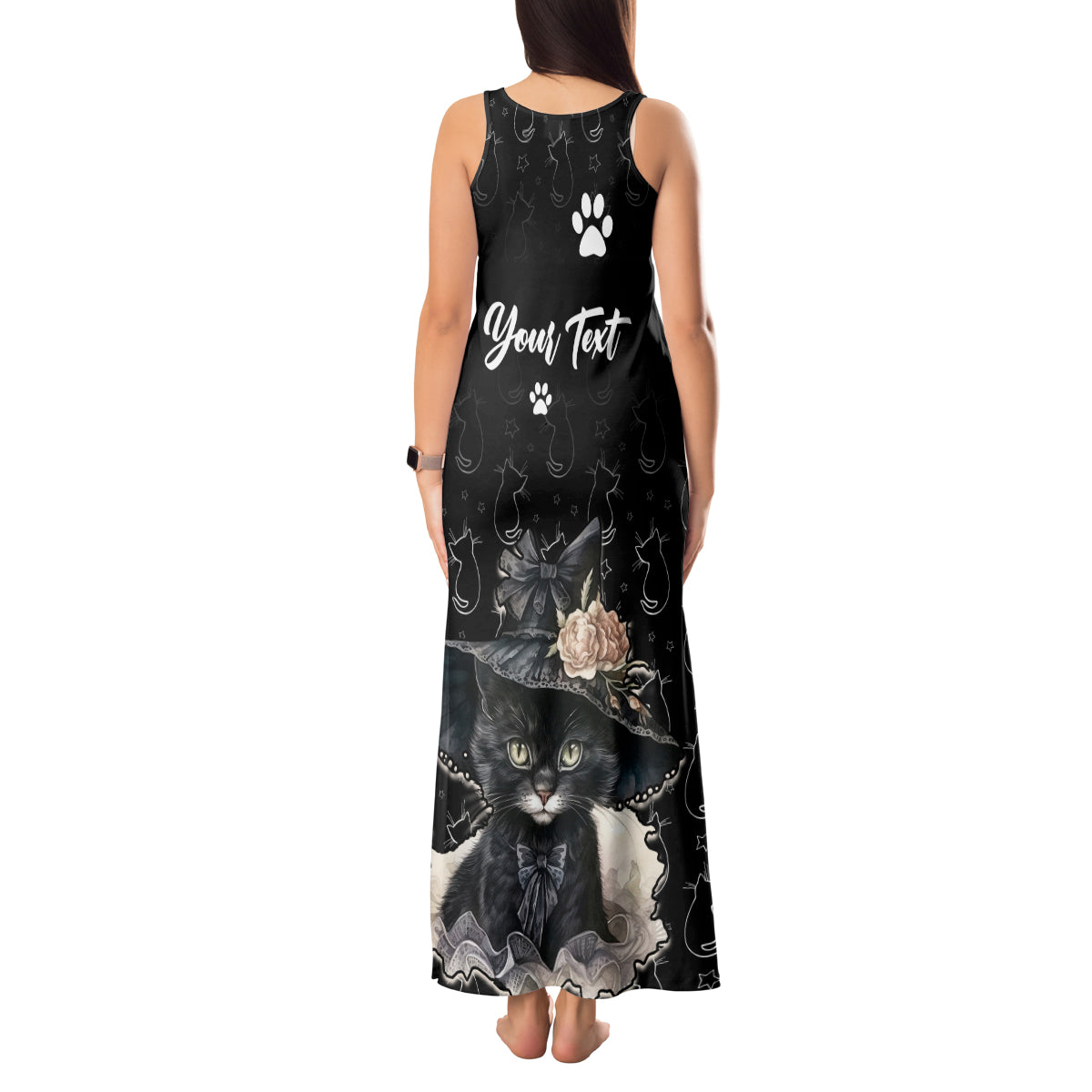 Single Day Tank Maxi Dress I Am Not Single I Have A Cat - Wonder Print Shop