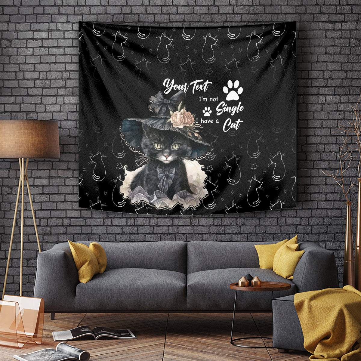 Single Day Tapestry I Am Not Single I Have A Cat - Wonder Print Shop