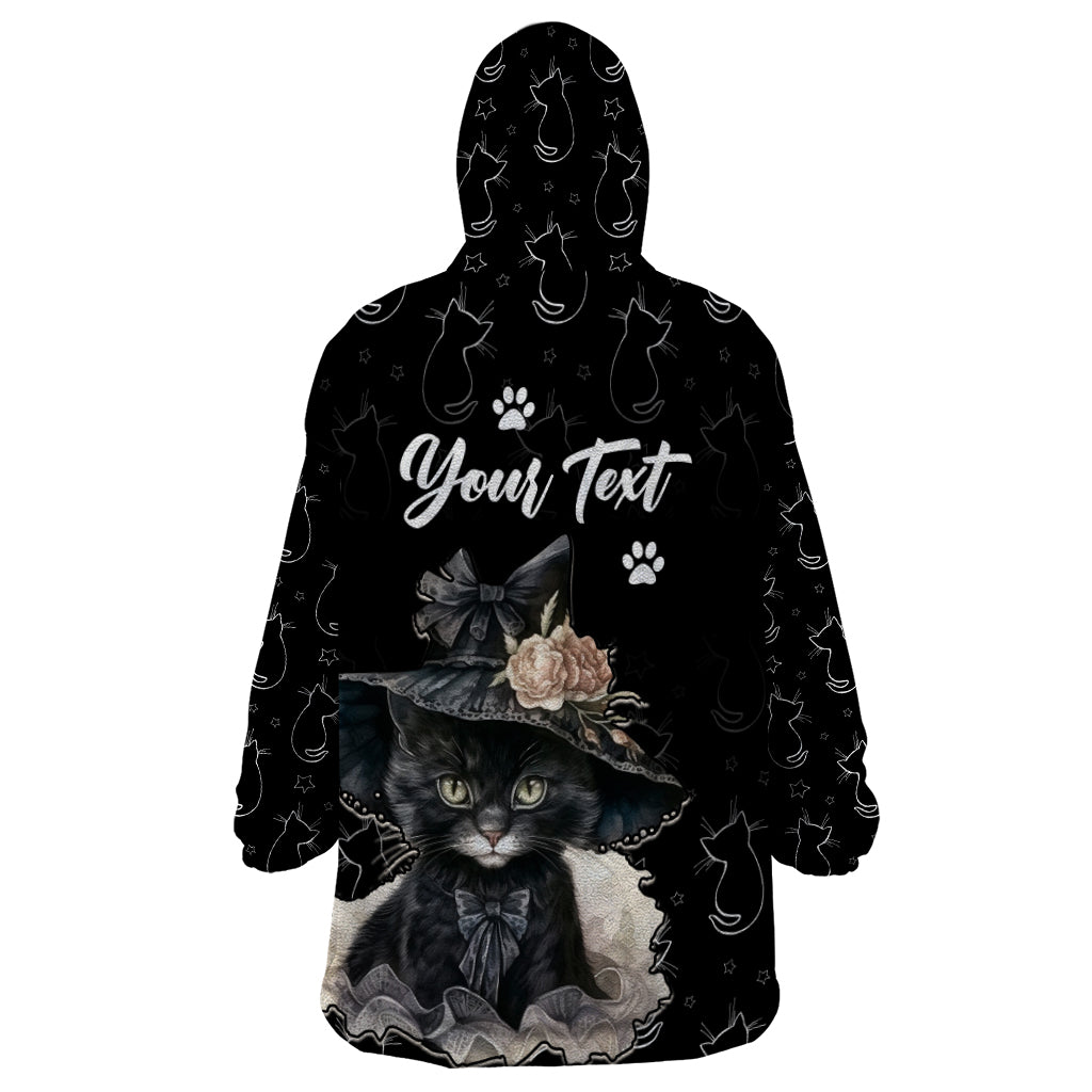 Single Day Wearable Blanket Hoodie I Am Not Single I Have A Cat - Wonder Print Shop