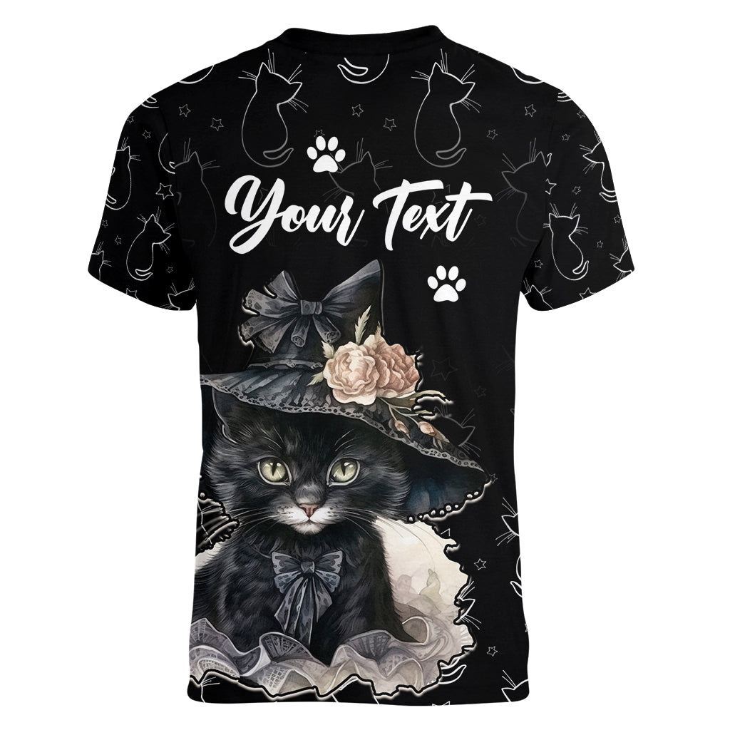 Single Day Women V Neck T Shirt I Am Not Single I Have A Cat - Wonder Print Shop