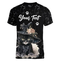 Single Day Women V Neck T Shirt I Am Not Single I Have A Cat - Wonder Print Shop