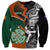 New Zealand and Ireland Rugby Sweatshirt Silver Fern With Shamrock 2023 World Cup - Wonder Print Shop