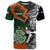 New Zealand and Ireland Rugby T Shirt Silver Fern With Shamrock 2023 World Cup - Wonder Print Shop