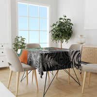 New Zealand and Ireland Rugby Tablecloth Silver Fern With Shamrock 2023 World Cup - Wonder Print Shop