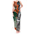 New Zealand and Ireland Rugby Tank Maxi Dress Silver Fern With Shamrock 2023 World Cup - Wonder Print Shop