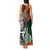 New Zealand and Ireland Rugby Tank Maxi Dress Silver Fern With Shamrock 2023 World Cup - Wonder Print Shop
