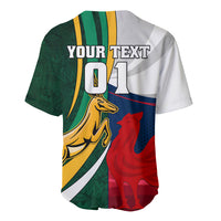 South Africa and France Rugby Baseball Jersey Springbok With Le XV de France 2023 World Cup - Wonder Print Shop