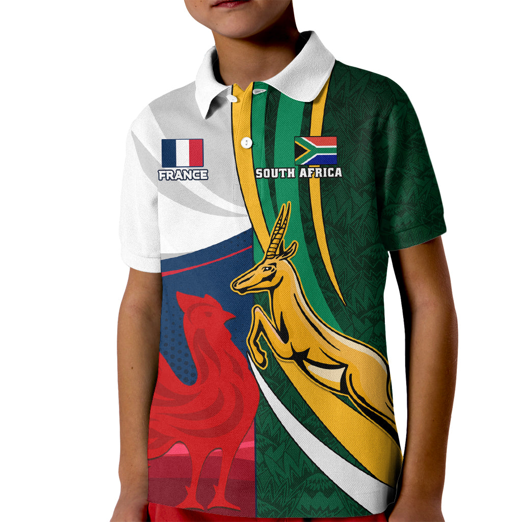 south-africa-and-france-rugby-kid-polo-shirt-springbok-with-le-xv-de-france-2023-world-cup