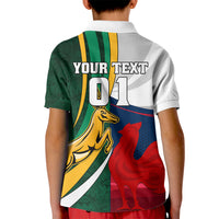 South Africa and France Rugby Kid Polo Shirt Springbok With Le XV de France 2023 World Cup - Wonder Print Shop