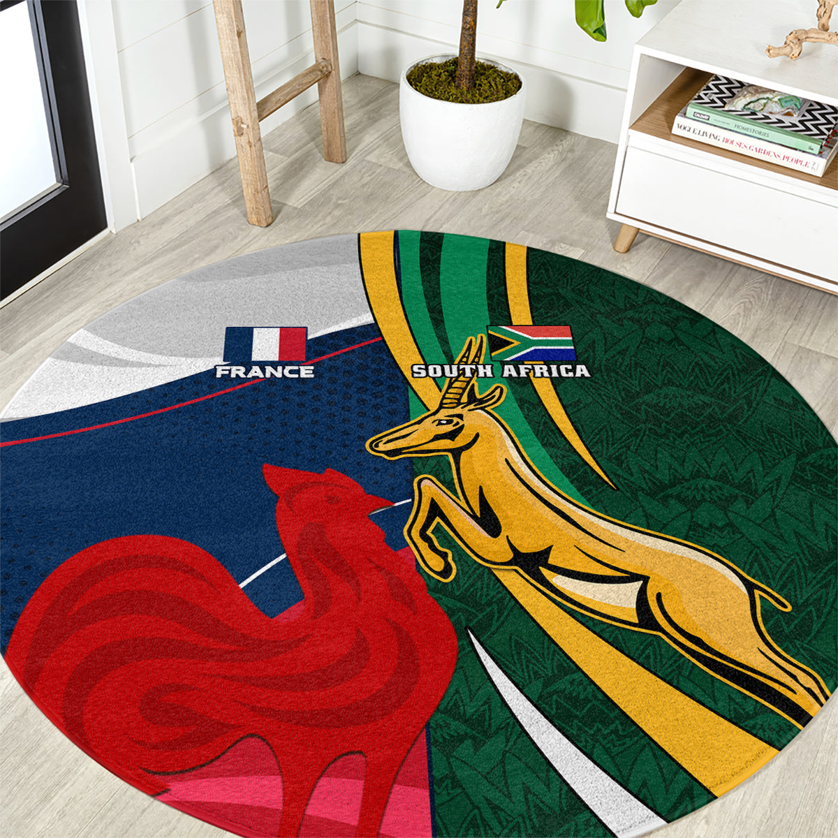 south-africa-and-france-rugby-round-carpet-springbok-with-le-xv-de-france-2023-world-cup
