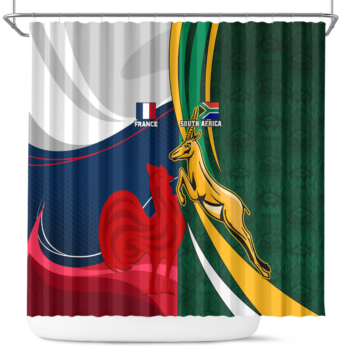 south-africa-and-france-rugby-shower-curtain-springbok-with-le-xv-de-france-2023-world-cup