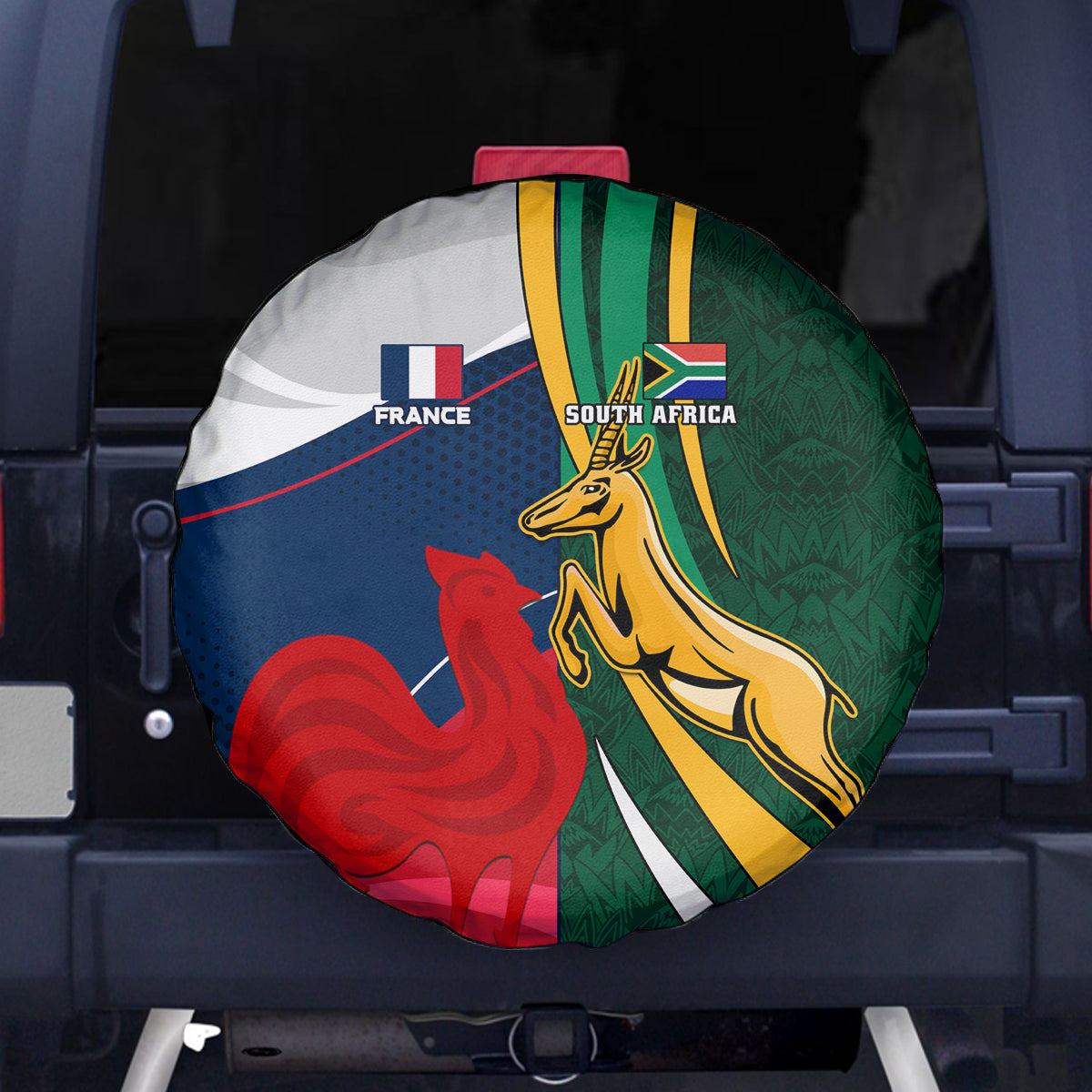 south-africa-and-france-rugby-spare-tire-cover-springbok-with-le-xv-de-france-2023-world-cup