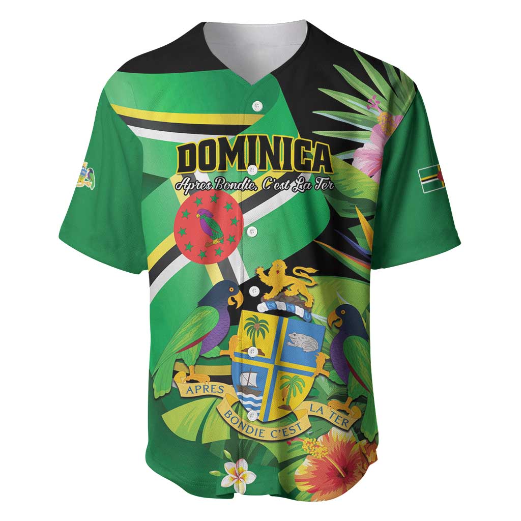 Personalized Dominica Baseball Jersey Nature Island of the Caribbean - Wonder Print Shop