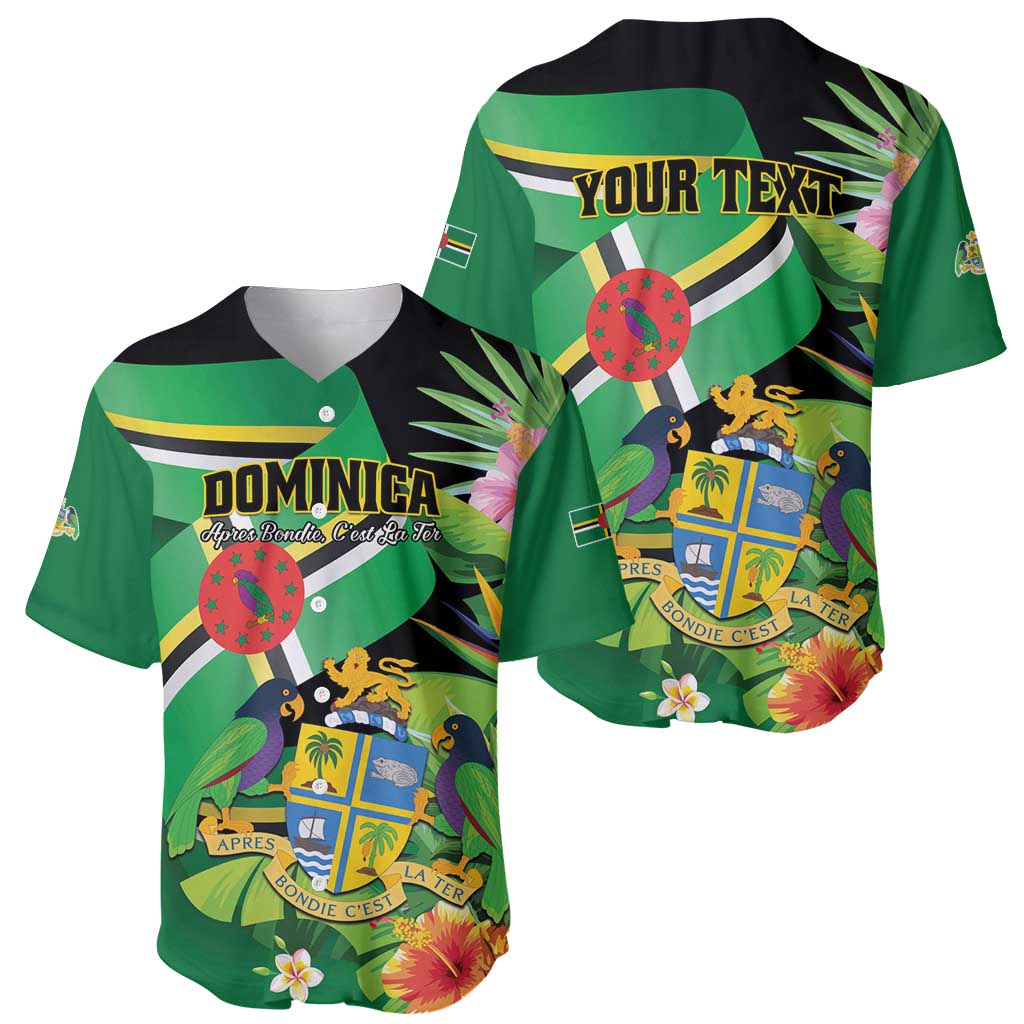 Personalized Dominica Baseball Jersey Nature Island of the Caribbean - Wonder Print Shop