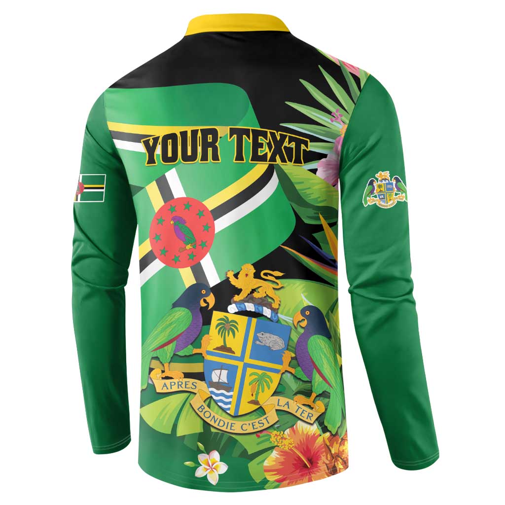 Personalized Dominica Button Sweatshirt Nature Island of the Caribbean - Wonder Print Shop