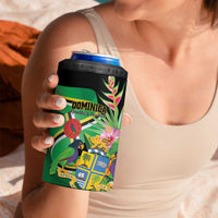 Personalized Dominica 4 in 1 Can Cooler Tumbler Nature Island of the Caribbean - Wonder Print Shop