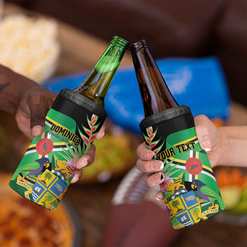 Personalized Dominica 4 in 1 Can Cooler Tumbler Nature Island of the Caribbean - Wonder Print Shop