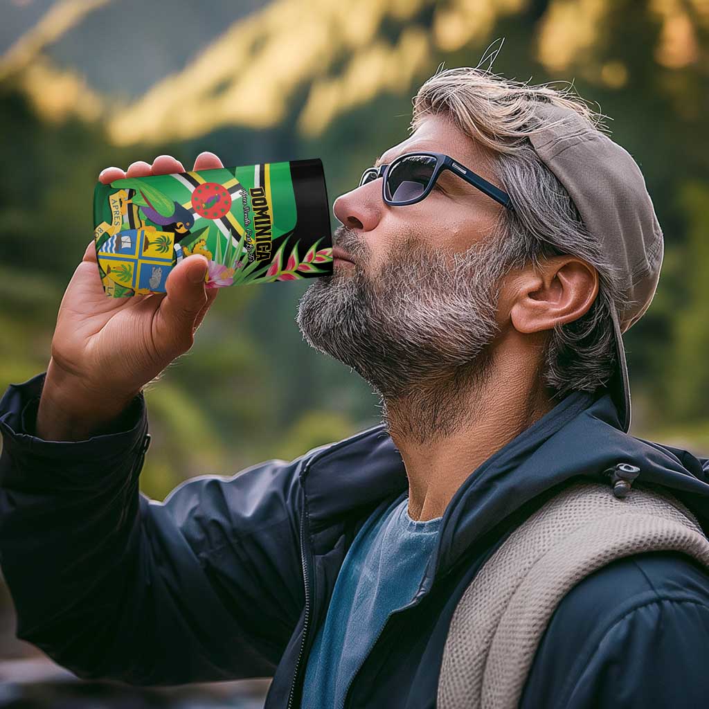 Personalized Dominica 4 in 1 Can Cooler Tumbler Nature Island of the Caribbean - Wonder Print Shop