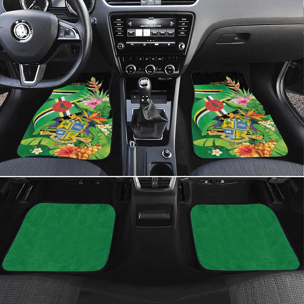 Personalized Dominica Car Mats Nature Island of the Caribbean - Wonder Print Shop