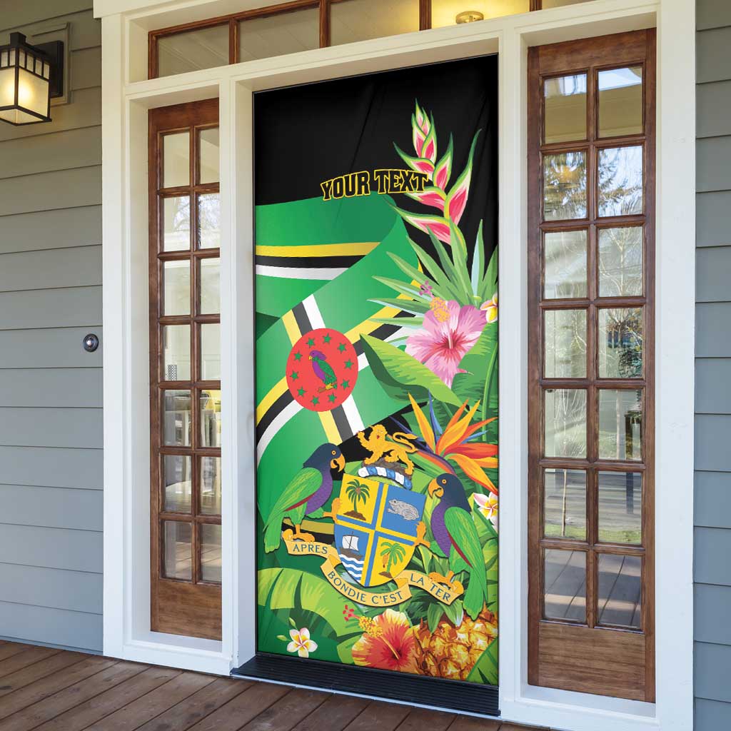 Personalized Dominica Door Cover Nature Island of the Caribbean - Wonder Print Shop