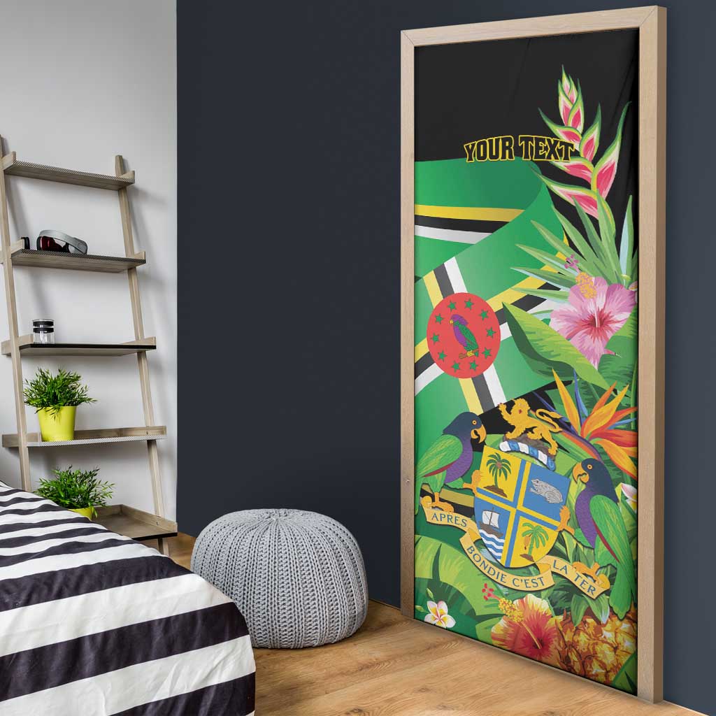 Personalized Dominica Door Cover Nature Island of the Caribbean - Wonder Print Shop