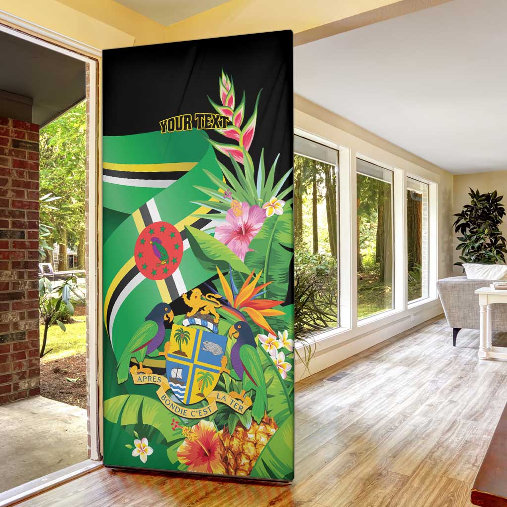 Personalized Dominica Door Cover Nature Island of the Caribbean - Wonder Print Shop
