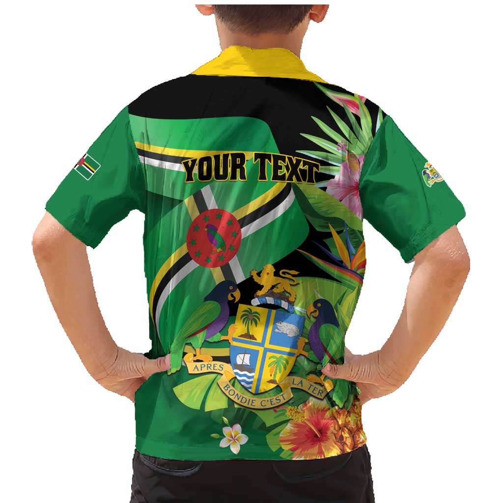 Personalized Dominica Family Matching Mermaid Dress and Hawaiian Shirt Nature Island of the Caribbean - Wonder Print Shop