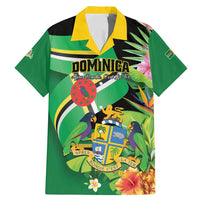 Personalized Dominica Family Matching Mermaid Dress and Hawaiian Shirt Nature Island of the Caribbean - Wonder Print Shop