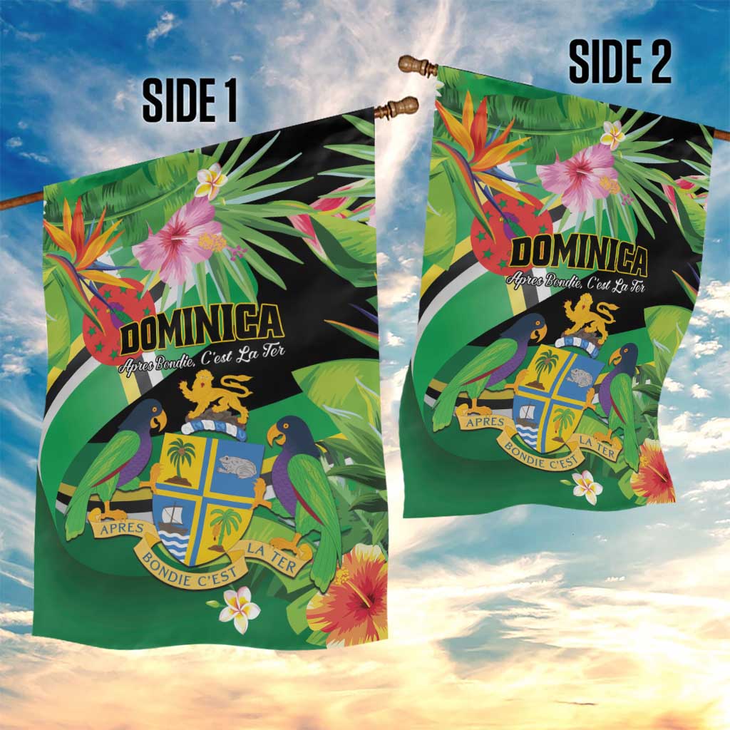 Dominica Garden Flag Nature Island of the Caribbean - Wonder Print Shop