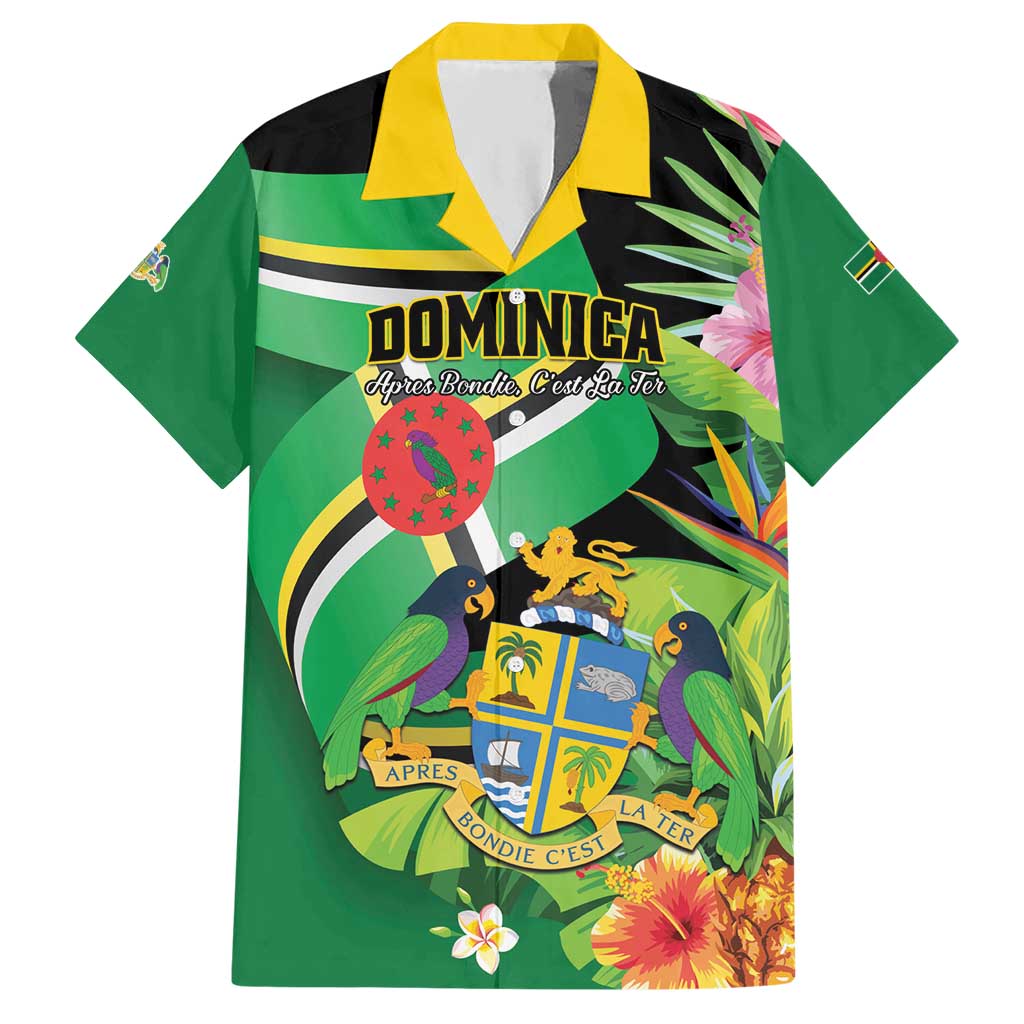Personalized Dominica Hawaiian Shirt Nature Island of the Caribbean - Wonder Print Shop
