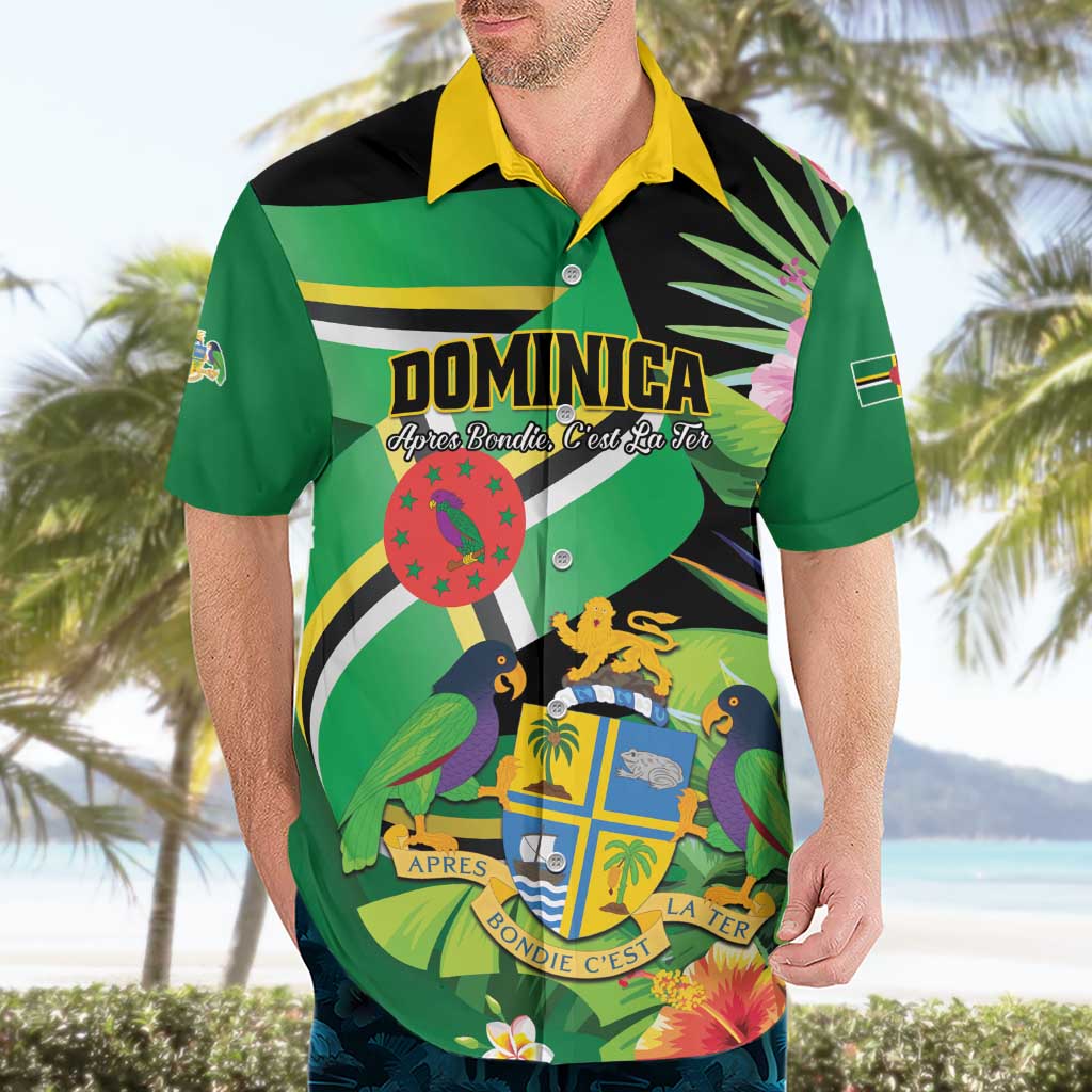Personalized Dominica Hawaiian Shirt Nature Island of the Caribbean - Wonder Print Shop