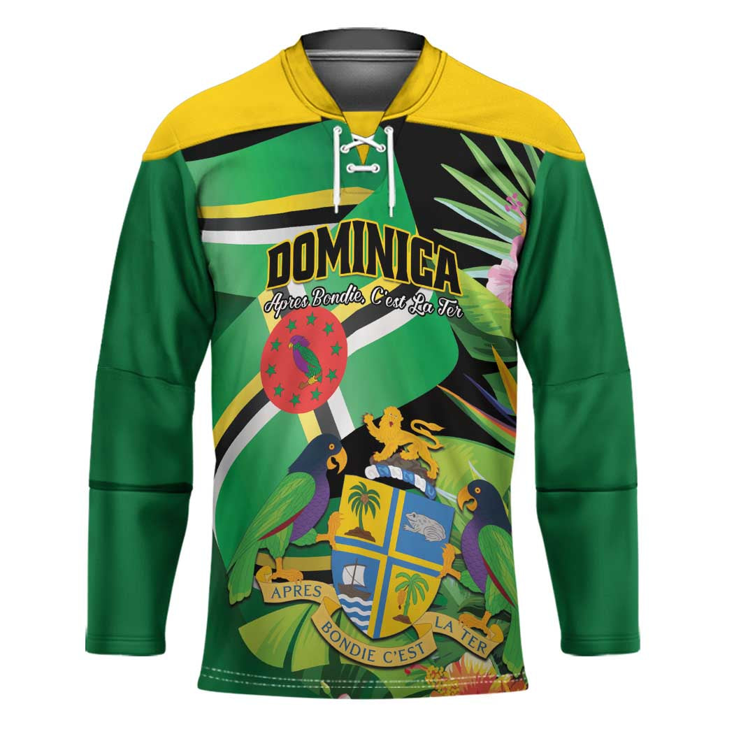 Personalized Dominica Hockey Jersey Nature Island of the Caribbean - Wonder Print Shop